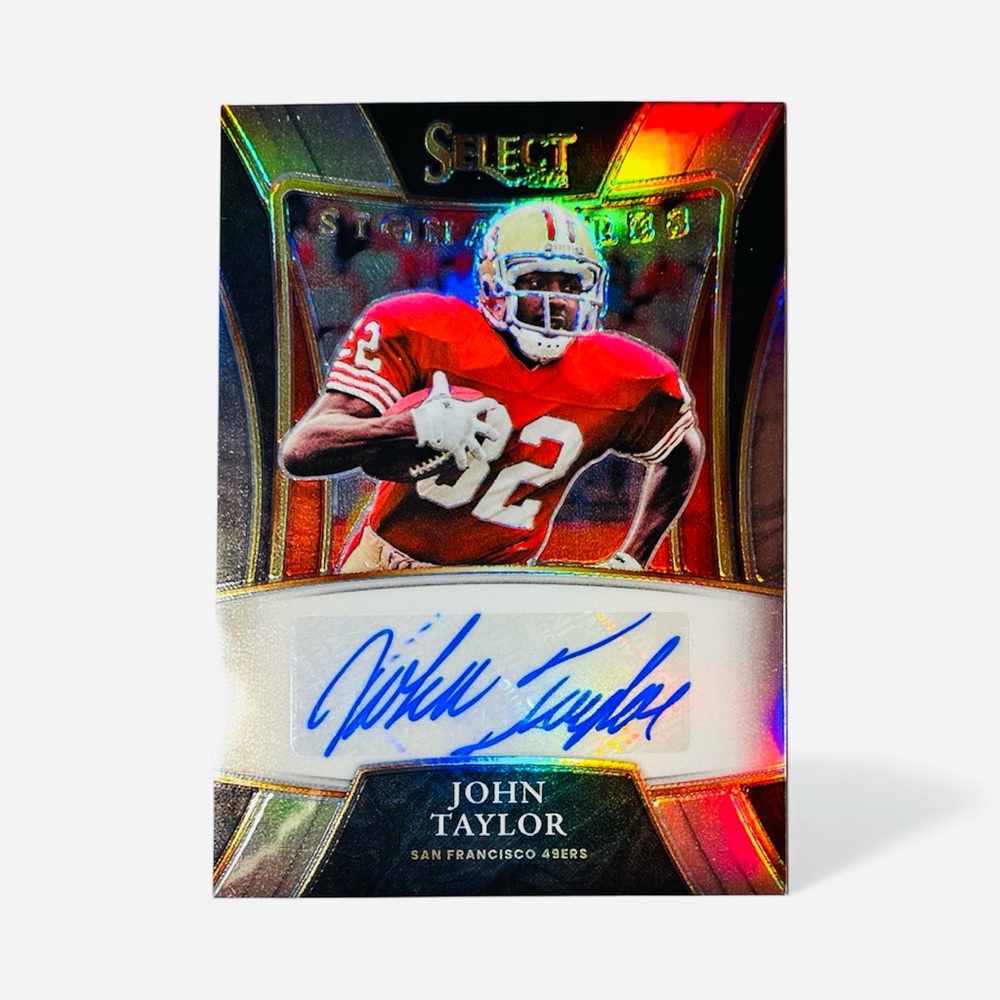 John Taylor Silver Select Prizm Auto 49ers Football NFL